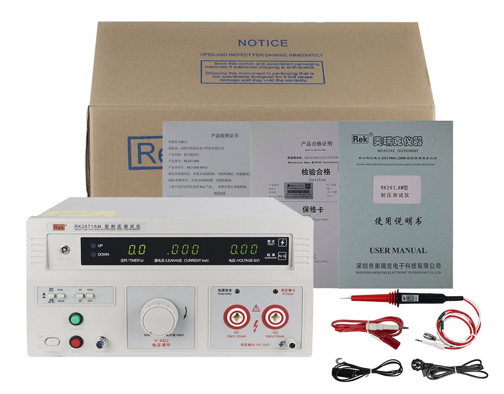 Bộ sản phẩm máy đo dòng rò RK2671AM