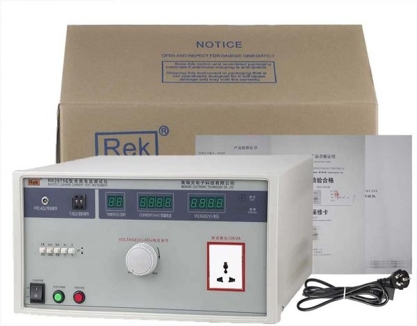 bộ sản phẩm máy đo dòng rò dây dẫn RK2675C