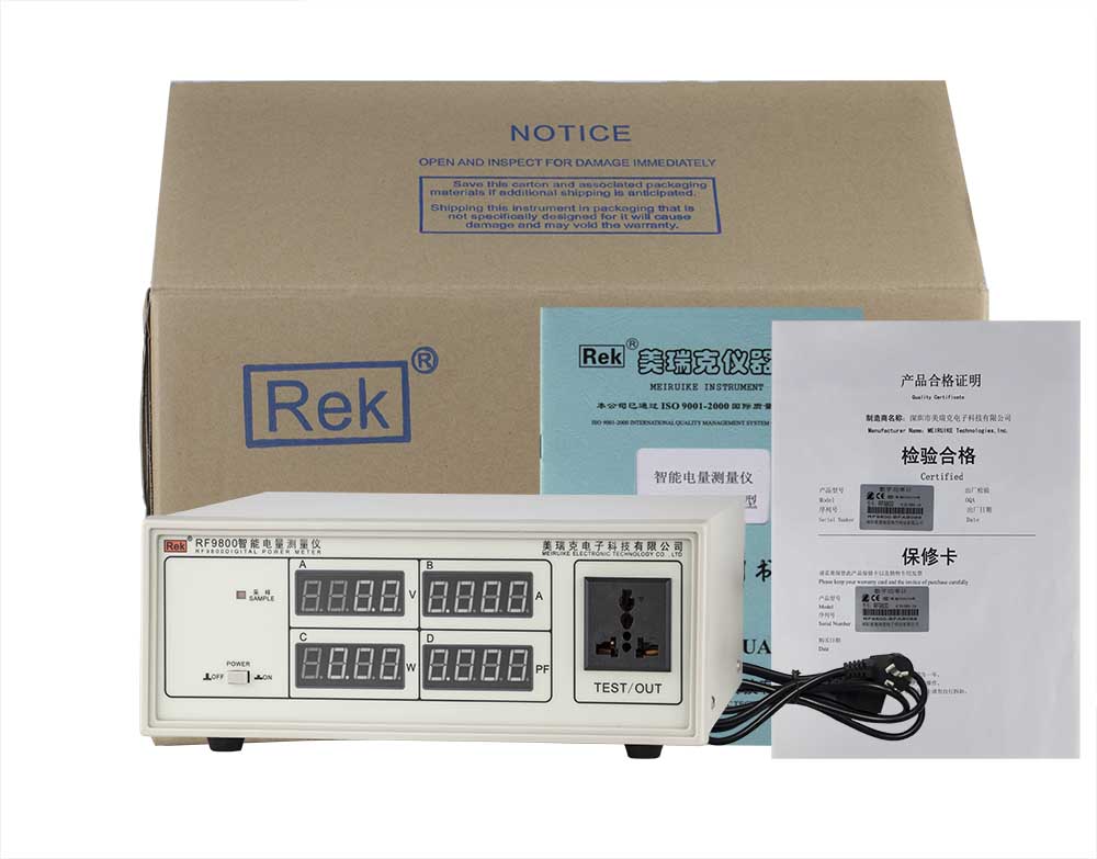 Bộ sản phẩm đồng hồ đo điện thông minh RF9800