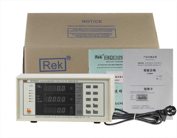 Bộ sản phẩm đồng hồ đo điện thông minh RF9802