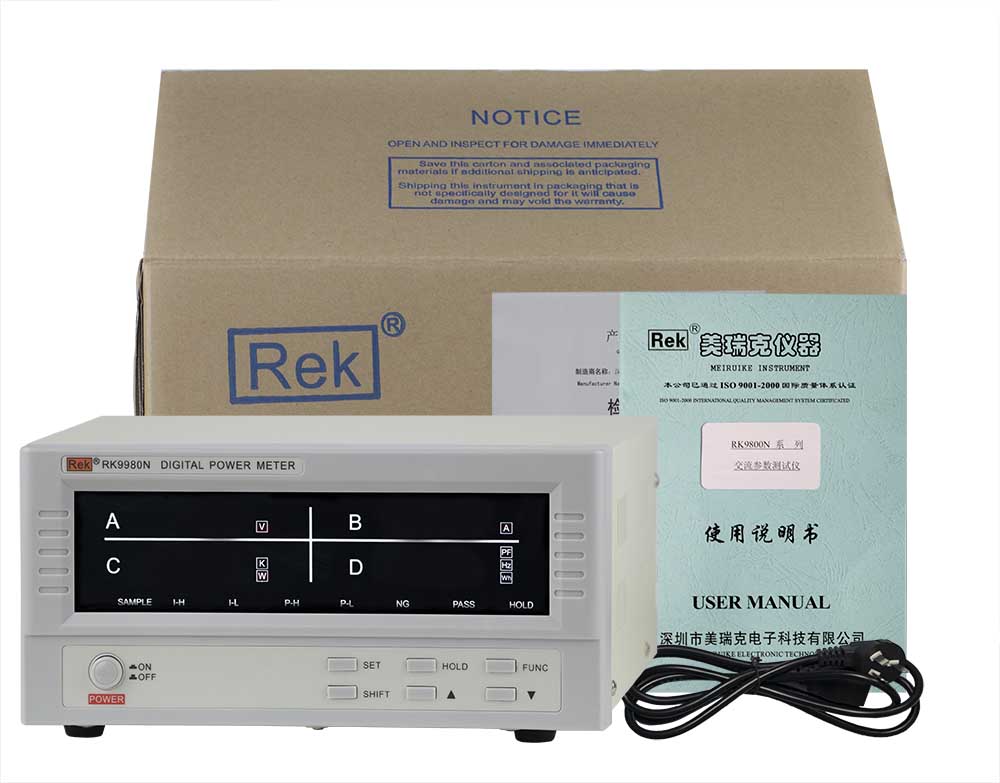 Bộ sản phẩm đồng hồ đo điện thông minh RK9980N