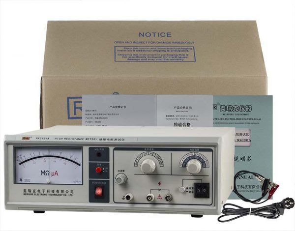bộ sản phẩm máy đo điện trở cách điện RK2681A