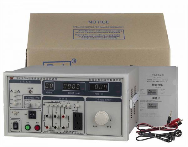 Bộ sản phẩm máy đo dòng rò cho thiết bị y tế RK2675Y