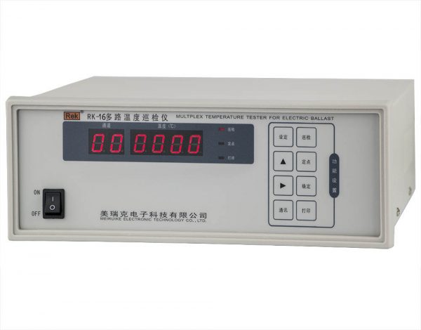 mặt nghiêng máy đo nhiệt độ đa kênh RK-16