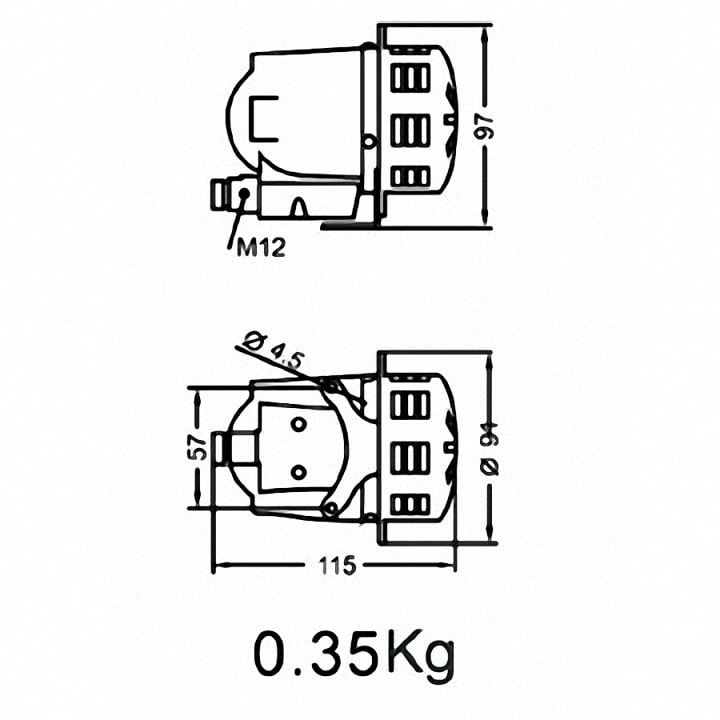 kích thước và cân nặng còi LK-MCL