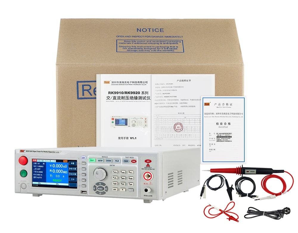 Bộ sản phẩm máy đo độ an toàn các thiết bị y tế RK9910AY